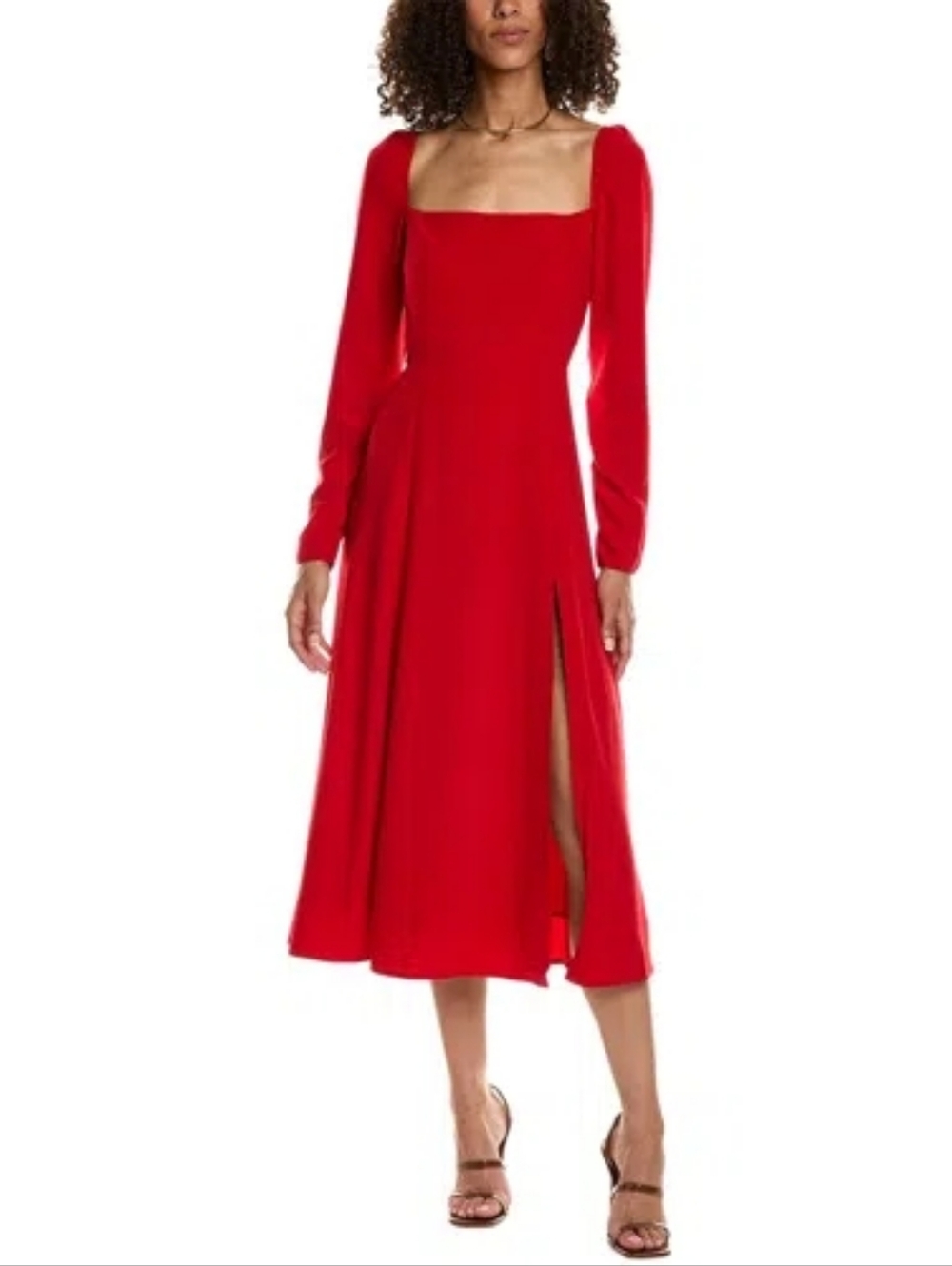 O.p.t. Lemon Midi Dress In Red Size 6